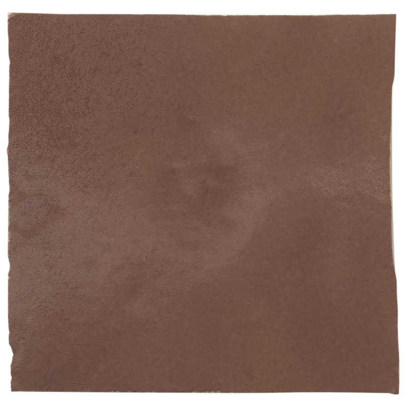 Virello 4x4 Glossy Ceramic Wall Tile, Chestnut Brown