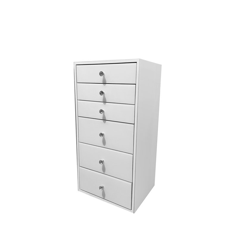 Commode à miroir blanche pour la lingerie