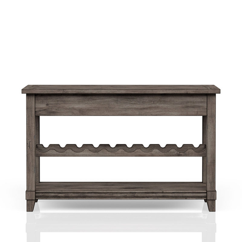 Console avec rangement pour bouteilles de vin et tiroirs de rangement
