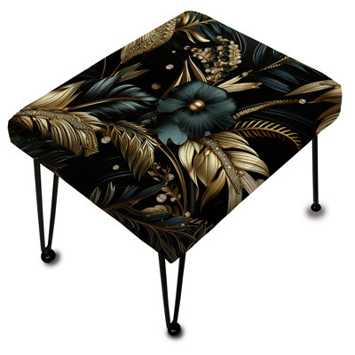 Repose-pieds hollywoodien Hollywood I - or et noir