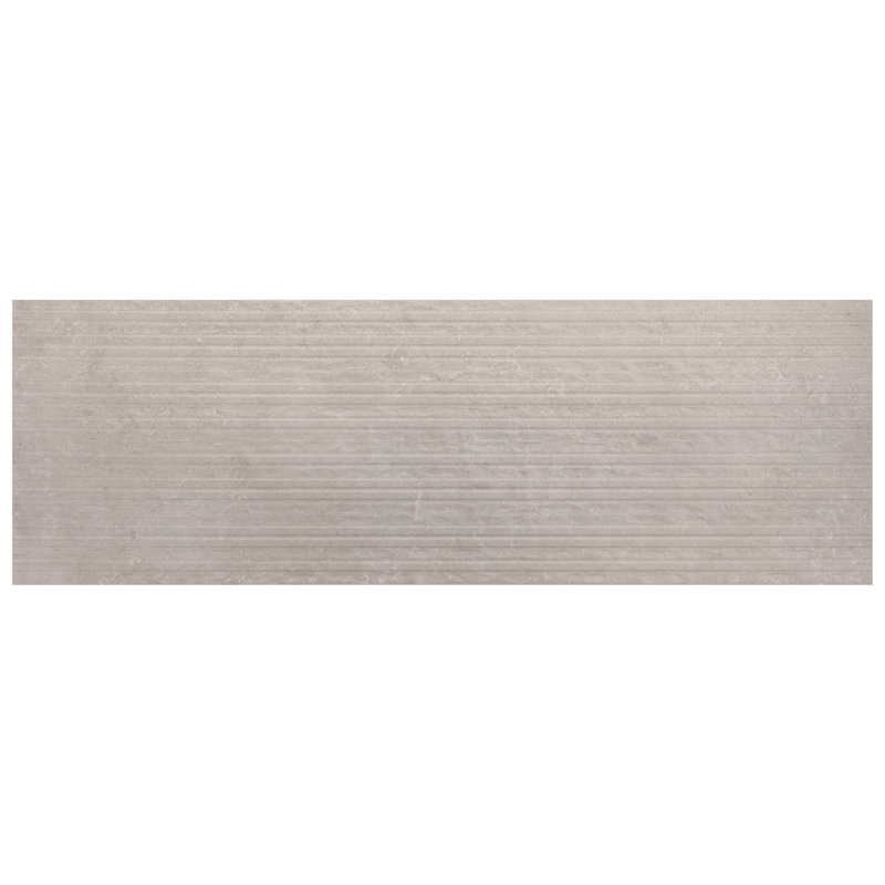 Terrace Deco 11.81 In. X 35.43 In. Matte Ceramic Wall Tile (14.52 Sq. Ft. / Case), Pearl Gray