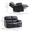 Causeuse inclinable avec coussins réversibles 57,9 po