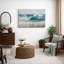 "Coastal Ocean Waves", sérénité, photos de salon de plage, impression encadrée sur toile-126136171-126136172