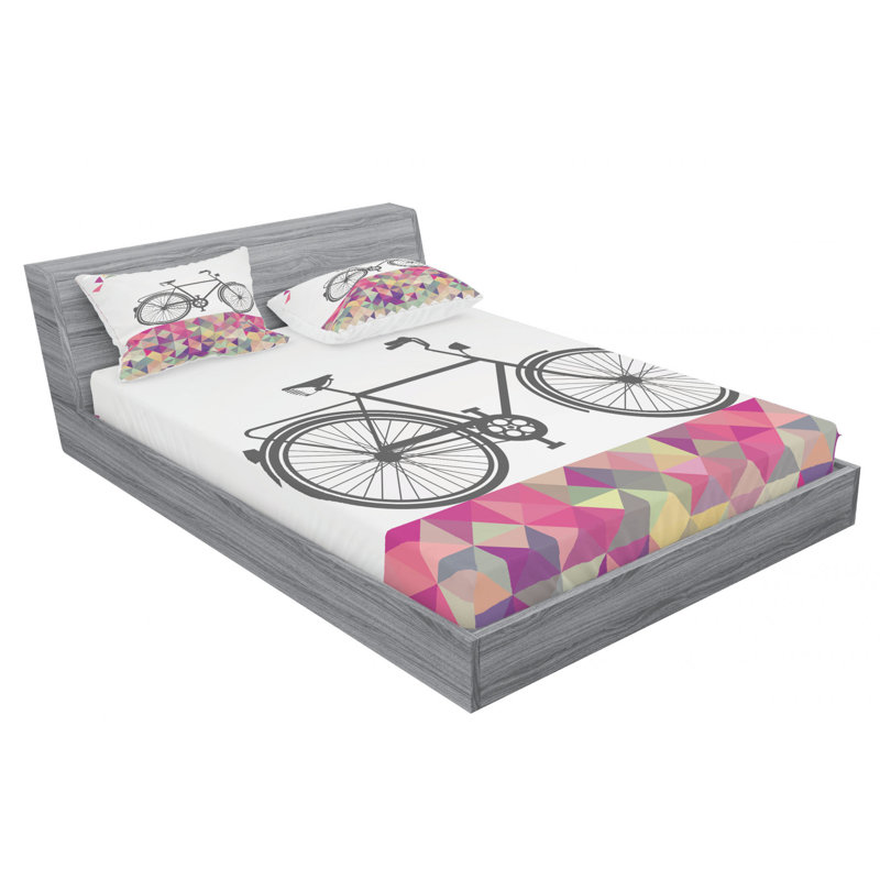 Microfiber Sheet Set, Queen Sheet Set with Fitted Sheet