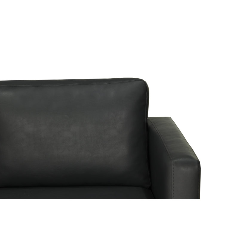 Mercersburg Faux Leather Loveseat, Anthracite