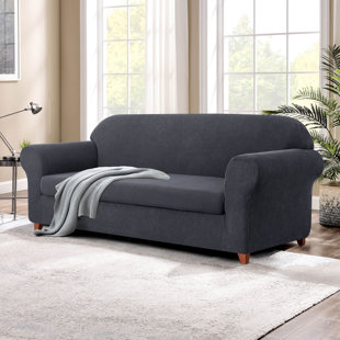 Stretch Sofa Cover With Anti slip Backing Protects Couch - Temu