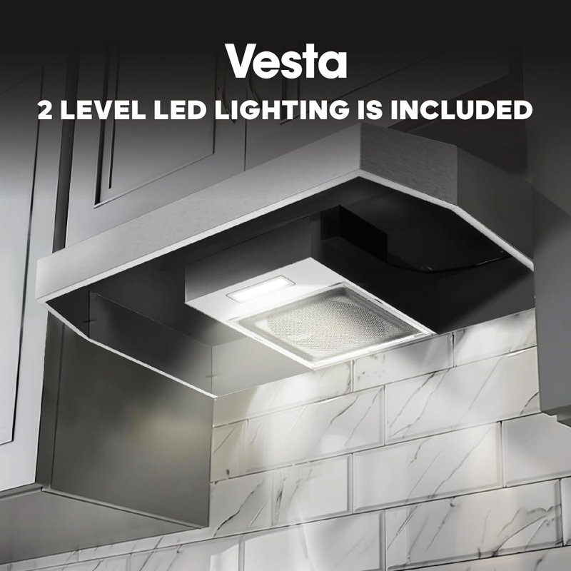 Hotte de cuisine convertible en acier inoxydable Vesta Cincinnati