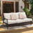 Nakishia 3-Person Steel Patio Sofa