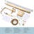 Floor Mounted Freestanding Tub Filler with Diverter and Handshower-101958126