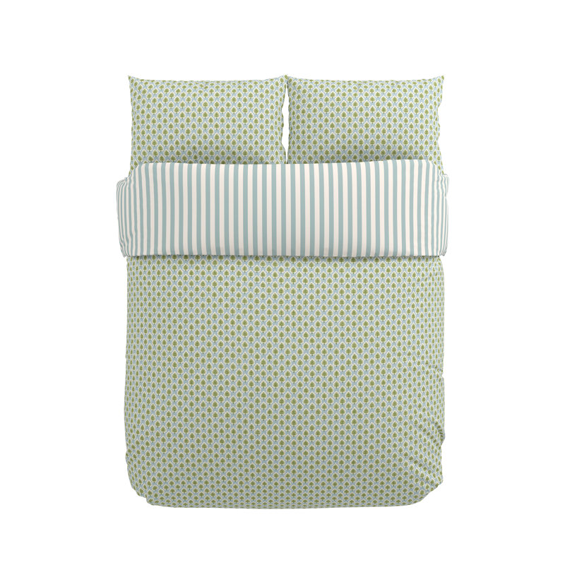 Fencott Cotton Floral Duvet Cover Set, Double Duvet Cover Set + 2 Pillowcases