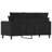 vidaXL 2-seater Sofa Black Velvet (100% polyester), Metal, Textilene-521748079-521748074