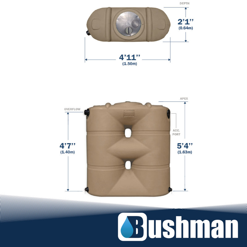 Réservoir de récupération d'eau de pluie Bushman