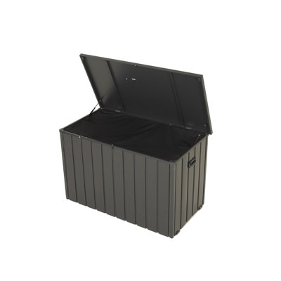 Outdoor Storage Box Metal Deck Box With Oxford Fabric Storage Bag Lockable