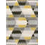 Tapis à motif géométrique jaune / gris / crème Fayma-739913773