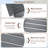 6PCS Patio Dining Bench Set Outdoor HDPE Weather Resistant Table & Chairs Set Gray-955979588