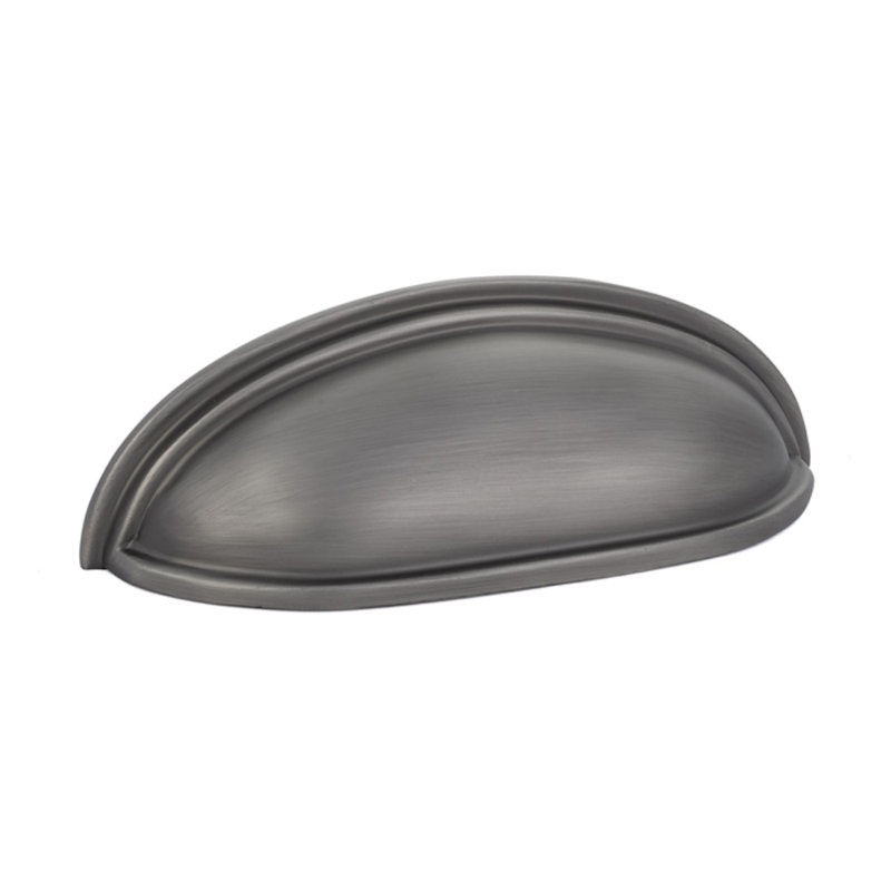 Emtek Cup Cabinet Pull, Pewter, 3"