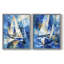 NAUTICAL Series CLxxviii - reproduction encadrée de qualité supérieure - prête à être accrochée - aucun clou requis - aucun clou requis-1303437267-1303437293