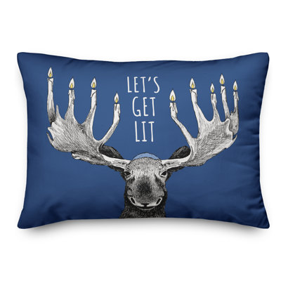  Coussin «Let Get Lit Moose»