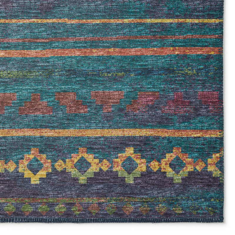 Anbria Chenille Washable Moroccan Indoor / Outdoor Rug, Runner 2'3" x 7'6"