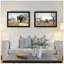 «Trendy Decor 4U», pièce 2 pièces vignette Miller's Creek Bridge, Going To Market, impression murale pour salon-1030297277