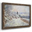 «The Road To Vetheuil, Snow Effect, 1980», reproduction d'art sur toile-96281736-96281737