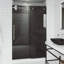 Porte de douche coulissante sans cadre avec verre teinté 3/8 po l 56-60 po x H 74 po Elan-98714662