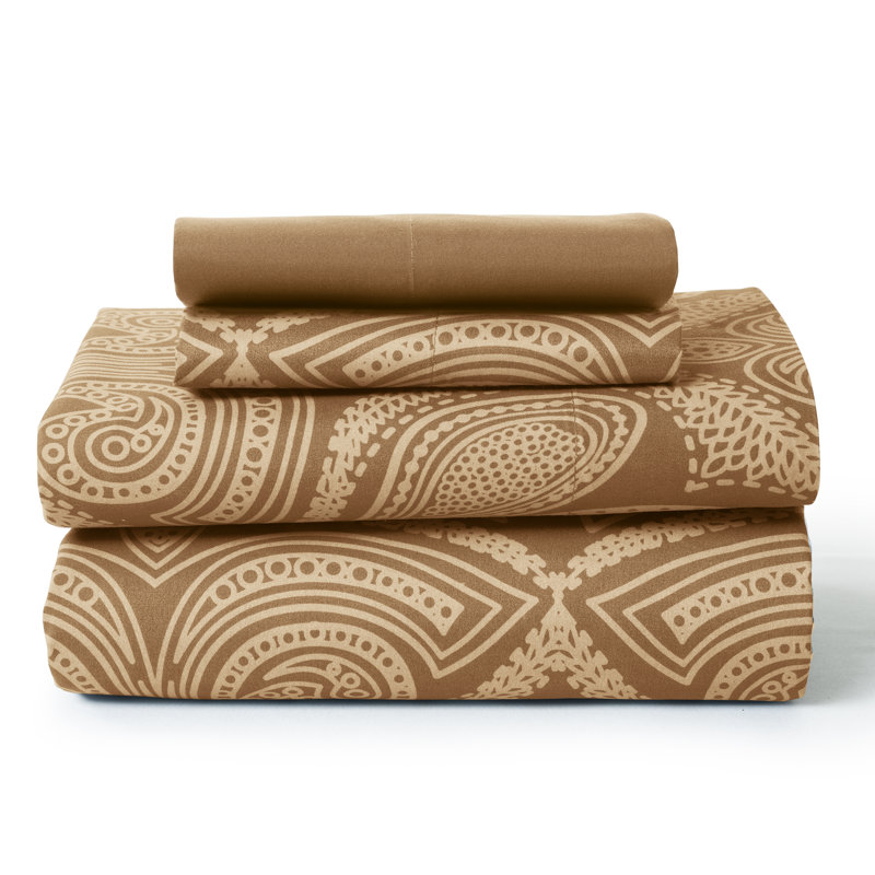 Ensemble de draps en microfibre Lux Hotel, Ensemble de draps pour lit simple + 1 drap-housse , Chocolat