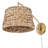 Ryleigh 1-Light Swing Arm in Brushed Champagne Bronze with Woven Sweet Grass-334317652