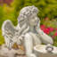 Jazmin Angel with Birdbath Magnesium Garden Statue-278966046