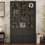 Vitrine en bois avec tiroirs H 78,7 po x l 47,2 po-92616381