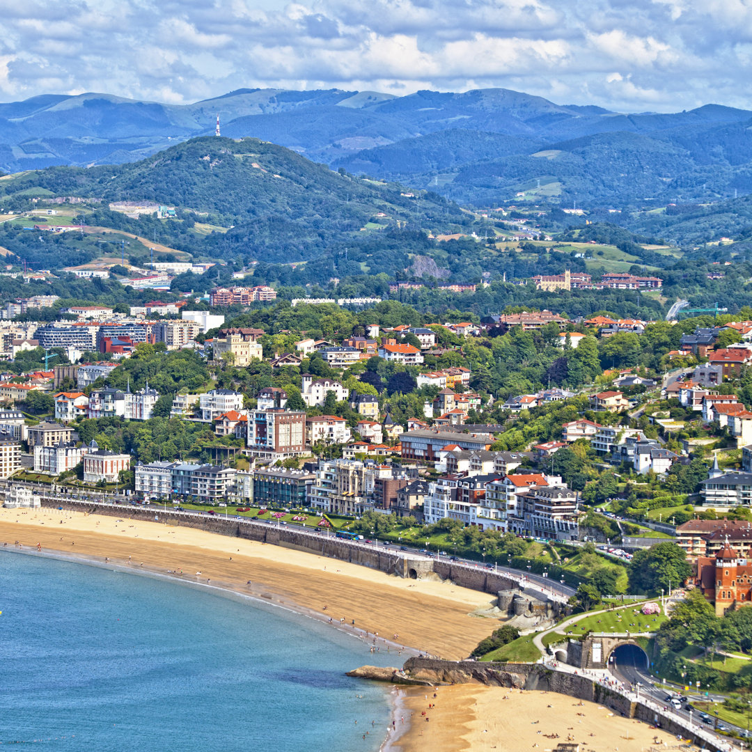 Blick auf San Sebastian - Leinwandbild