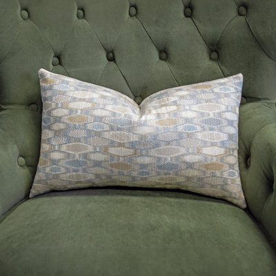 Thomas Collection® Blue Taupe Geometric Designer Accent Pillow Assorted Sizes