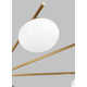 Vibi 8 Light Metal Dimmable Sputnik Chandelier