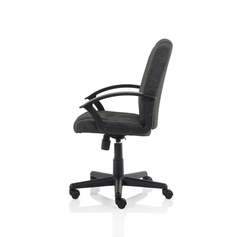 Nilde Polyester Blend Executive Chair, Charcoal