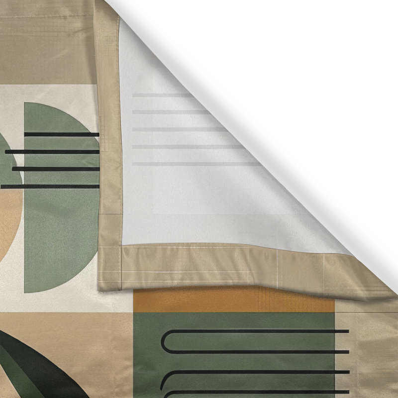 Monstera Kitchen Curtain, 55" W x 36" L