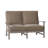 Charleston Aluminum Loveseat - Oyster-62363473-38587847-63361251