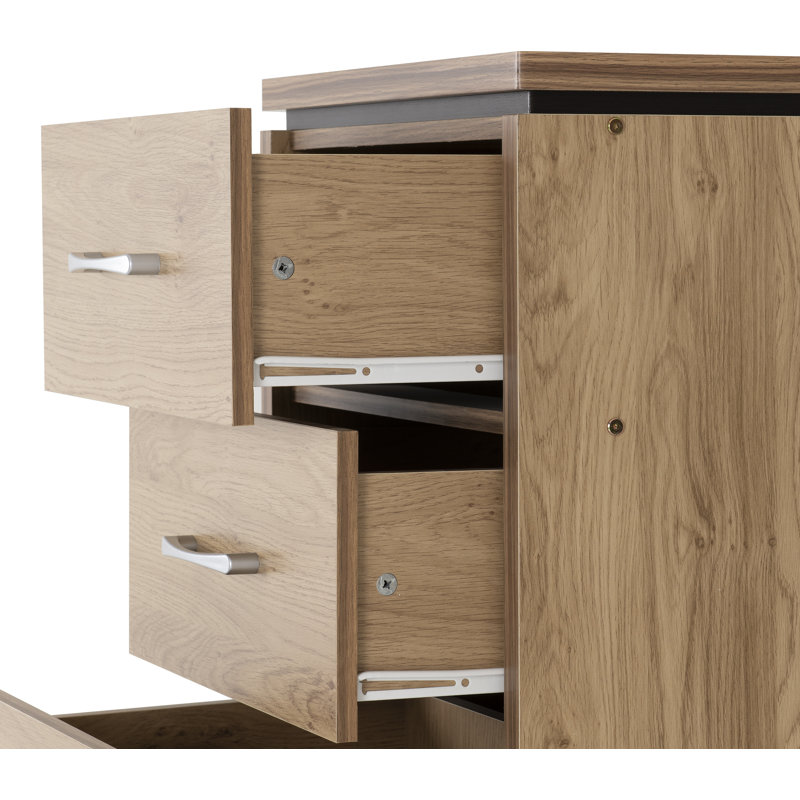Charles 5 Drawer 50Cm W Solid Wood Tallboy