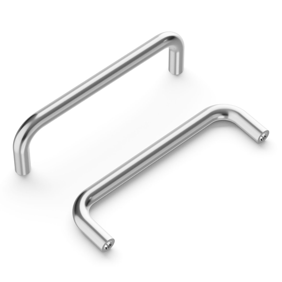 Wire Pulls Kitchen Cabinet Handles, Solid Core Drawer Pulls for Cabinet Doors, 3-3/4" Hickory Hardware 