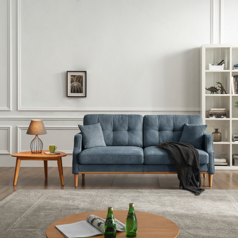 Canapé moderne, canapé 3 places avec tissu imperméable, port de charge USB