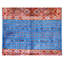 Hand-Knotted High-Quality Red and Blue Area Rug