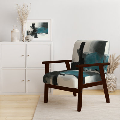 Chaise avec accoudoirs rembourrée Geometric IV