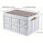 Outdoor Folding Storage Box Multifunctional Car Storage Box Household Storage Basket Portable Folding Box Set Of 3, White, Black And Green.
