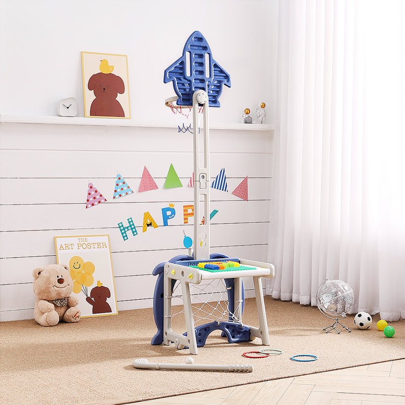 Adjustable Height 48cm W Toddler Basketball Hoop