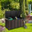 Gymax 52'' W 96 Gallons Water Resistant Wicker Deck Box with Wheels-91044040