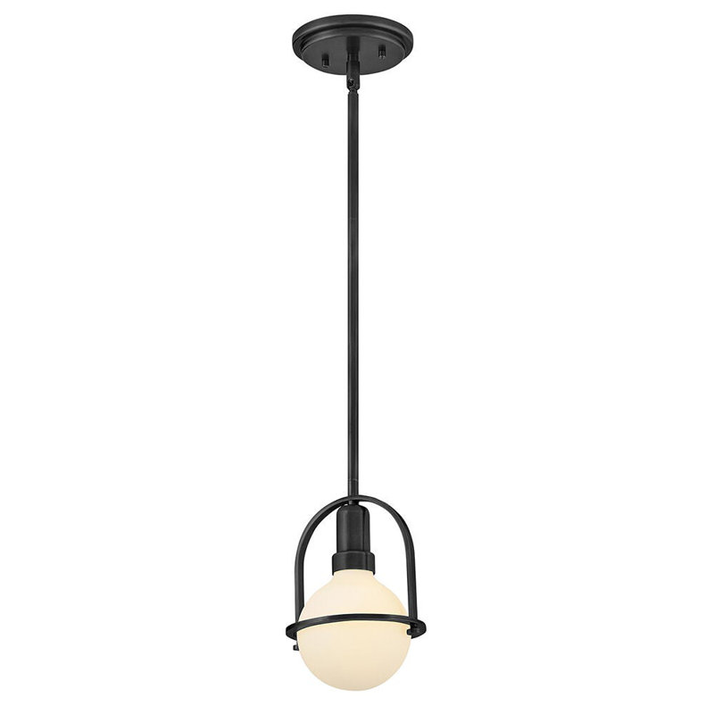 Somerset 1 - Light Semi Flush Mount, Black