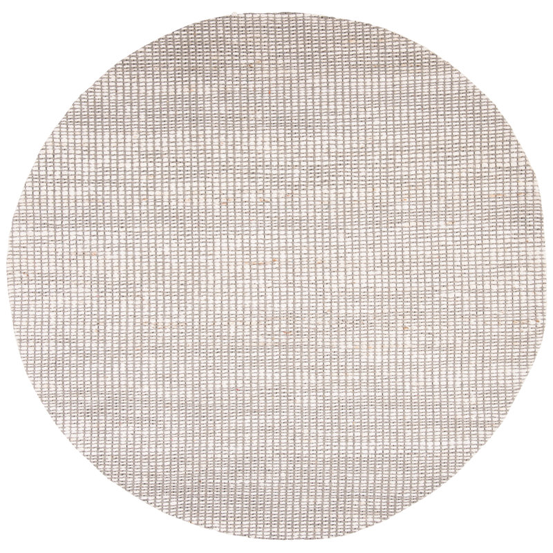 Tapis ivoire tissé à la main Zaragoza, Rond 6 pi