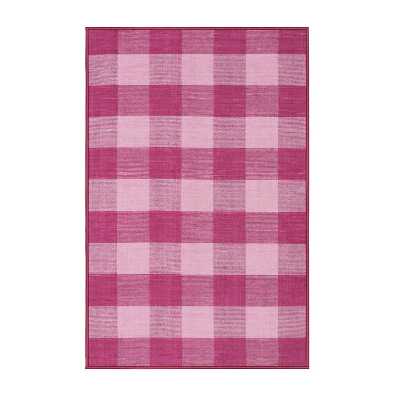 Plaid Indoor Rug, Rectangle 2' x 4'
