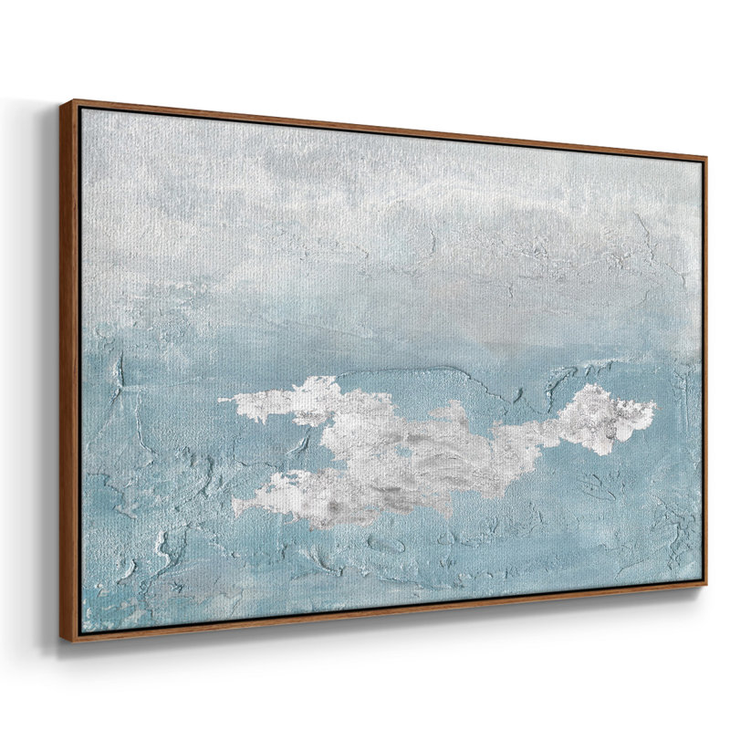 Blue Mist I, reproduction d'art sur toile, H 27 po x l 41 po x P 2 po, Noyer
