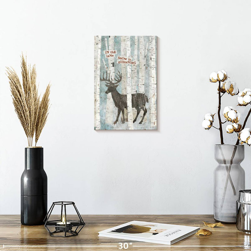 Cerf Brampt Winter Wonderland I, H 12 po x l 8 po