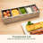 Condiment et station de remplissage, contenants alimentaires avec couvercle translucide, petit